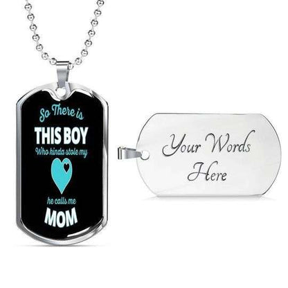 Son Dog Tag, This Boy Who Kinda Stole My Heart Dog Tag Necklace For Son Gifts For Son Rakva