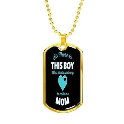 Son Dog Tag, This Boy Who Kinda Stole My Heart Dog Tag Necklace For Son Gifts For Son Rakva