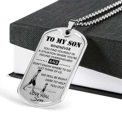 Son Dog Tag, To My Son Custom Picture Dog Tag: Best Gift For Son From Dad, Gift For Son Dog Tag-2 Gifts For Son Rakva