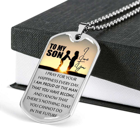 Son Dog Tag, To My Son Custom Picture Dog Tag: Gift For Son, Necklace For Son, Gift For Son Dog Tag-10 Gifts For Son Rakva
