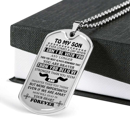 Son Dog Tag, To My Son Custom Picture Dog Tag: Mother And Son Dog Tag, Best Gift For Son Dog Tag-2 Gifts For Son Rakva