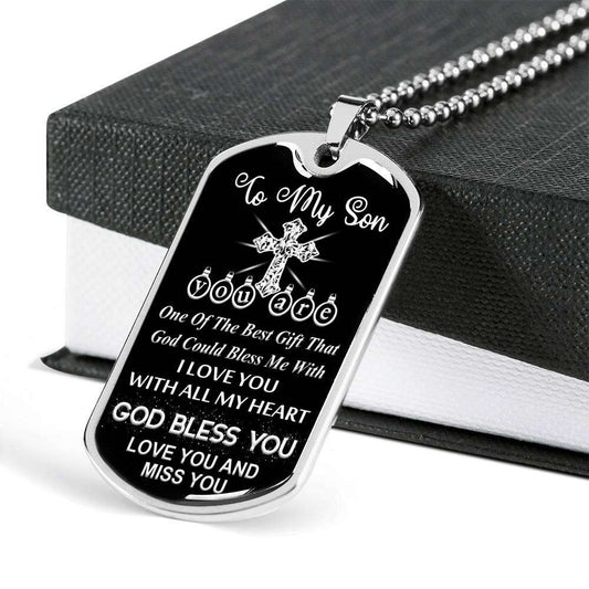 Son Dog Tag, To My Son Dog Tag: Gift For Son, Necklace For Son, Gift For Son Dog Tag-11 Gifts For Son Rakva