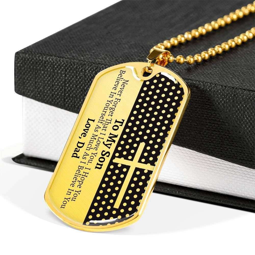 Son Dog Tag, To My Son Dog Tag Necklace, Gift For Son From Dad, Son Gift From Dad, Necklace Gift For Him Gifts For Son Rakva