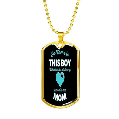 Son Dog Tagthis Boy Who Kinda Stole My Heart Dog Tag Military Chain Necklace For Son Gifts For Son Rakva