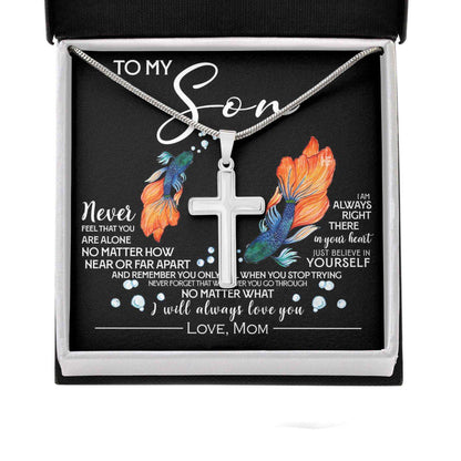 Son Necklace, Awareness Necklace: To Autistic Son Just Believe In Your Self, Meaningful Autism Message Card Gifts For Son Rakva