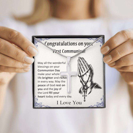 Son Necklace, Christian Gift Necklace For First Communion, Gift For Boy, Baptism, Godson Rakva