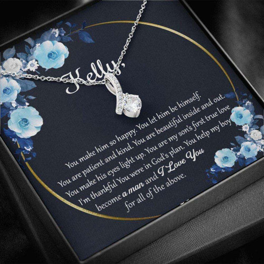 Son’S Girlfriend Necklace, Sons Girlfriend Birthday Necklace, Gift For Son’S Girlfriend, Necklace For Girlfriend Of Son Rakva