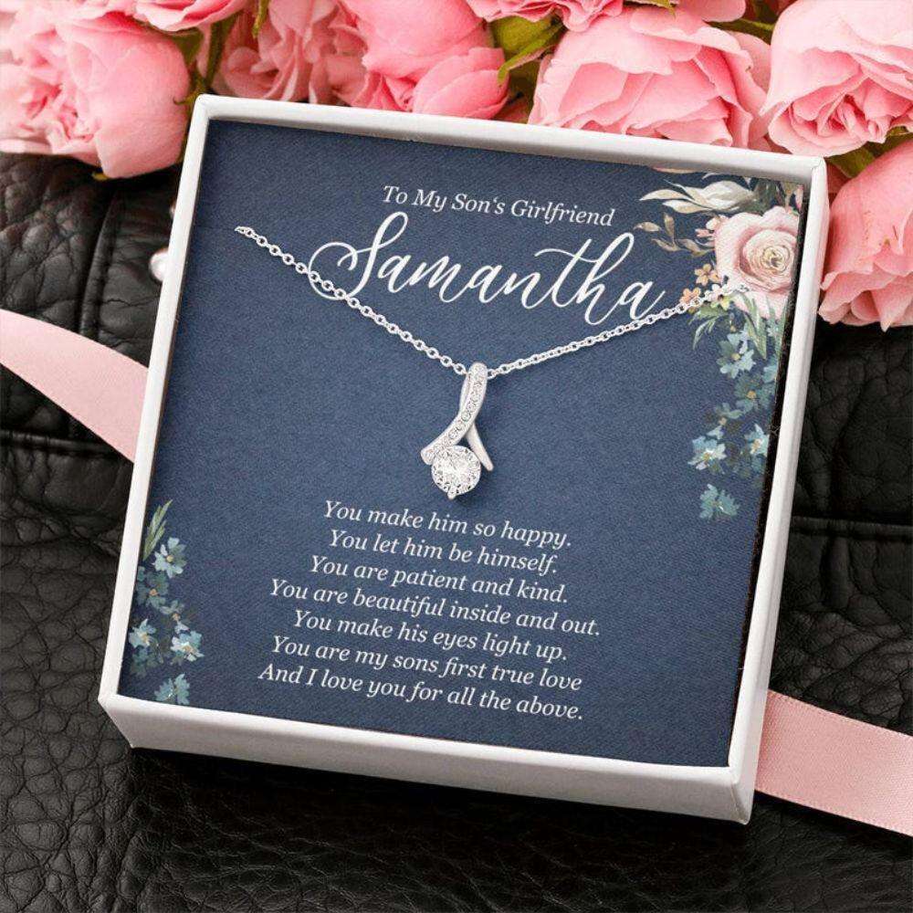 Son’S Girlfriend Necklaceto My Son’S Girlfriend Necklace, Gift For Son’S Girlfriend Birthday Rakva