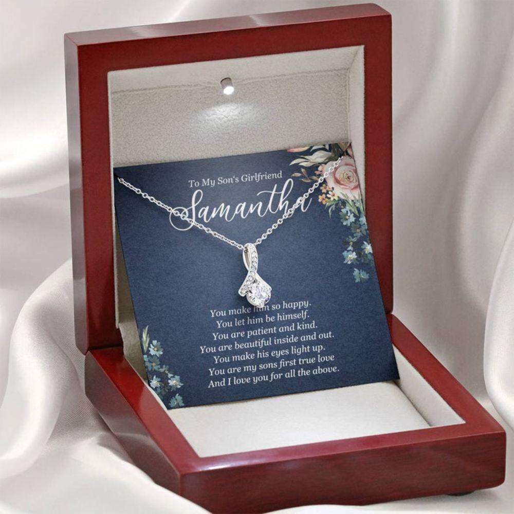Son’S Girlfriend Necklaceto My Son’S Girlfriend Necklace, Gift For Son’S Girlfriend Birthday Rakva