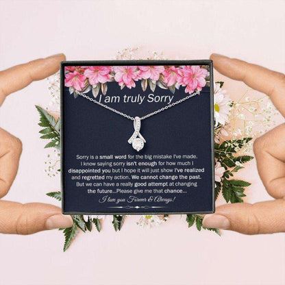 Sorry Necklace Gift For Her, Apology Necklace Gift From Boyfriend, Gift To Apologize, Gifts For Apology, Sorry Gift For Girlfriend For Karwa Chauth Rakva