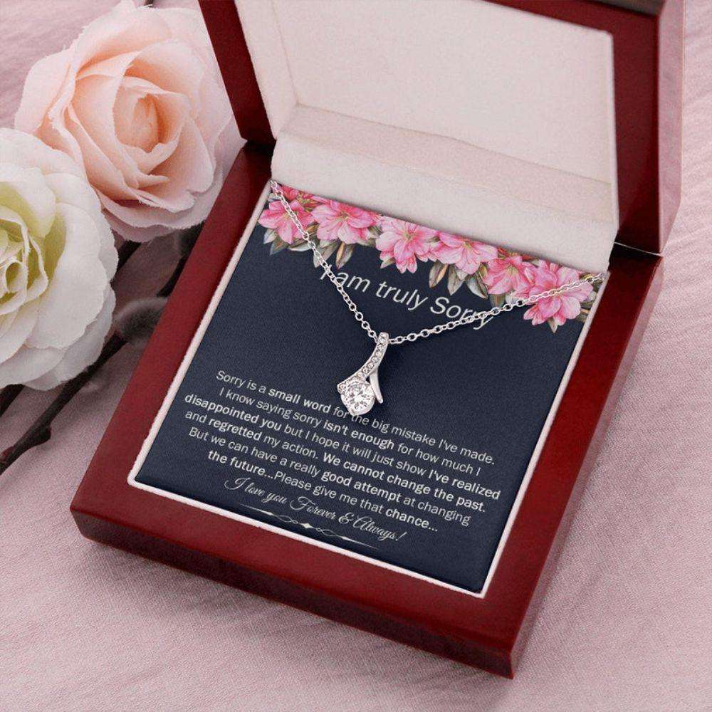 Sorry Necklace Gift For Her, Apology Necklace Gift From Boyfriend, Gift To Apologize, Gifts For Apology, Sorry Gift For Girlfriend For Karwa Chauth Rakva