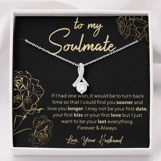 Soulmate Necklace, Gift For Soulmate, Newly Engaged Gift, Engagement Gifts Necklace For Karwa Chauth Rakva