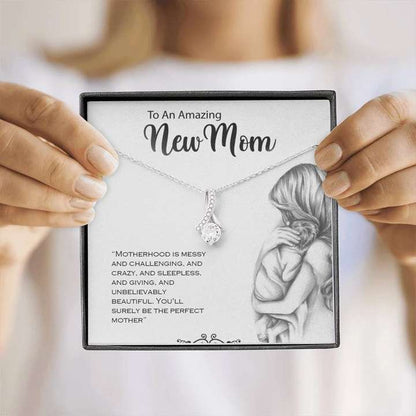 Special Gift For New Mom/Mom To Be - Pure Silver Pendant & Message Card | Combo Gift Box Gifts For Mom To Be (Future Mom) Rakva