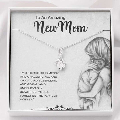 Special Gift For New Mom/Mom To Be - Pure Silver Pendant & Message Card | Combo Gift Box Gifts For Mom To Be (Future Mom) Rakva