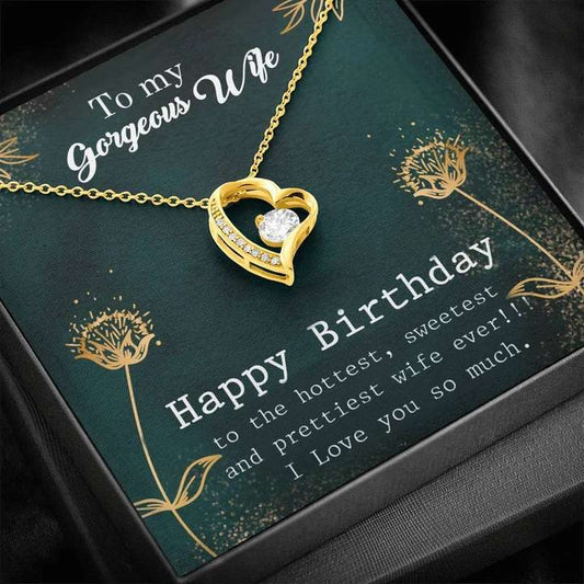 Special Gift For Wife On Birthday - Pure Silver Pendant & Message Card | Combo Gift Box For Karwa Chauth Rakva