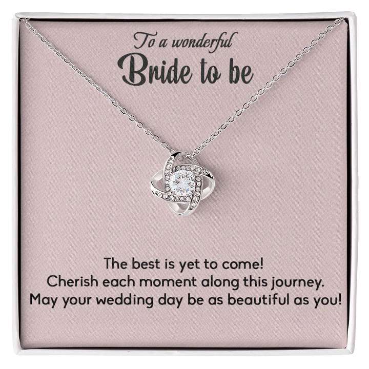 Special Gift Idea For Bride - Pure Silver Pendant With Message Card Gift For Bride Rakva