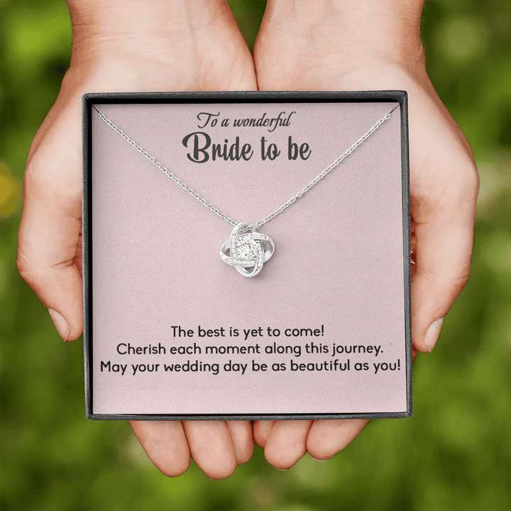 Special Gift Idea For Bride - Pure Silver Pendant With Message Card Gift For Bride Rakva