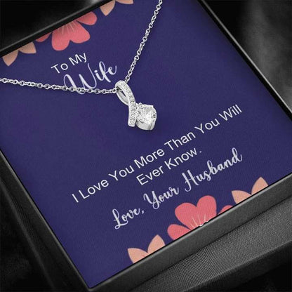 Special Romantic Gift For Wife - Pure Silver Pendant & Message Card | Combo Gift Box For Karwa Chauth Rakva