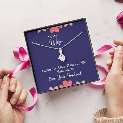 Special Romantic Gift For Wife - Pure Silver Pendant & Message Card | Combo Gift Box For Karwa Chauth Rakva