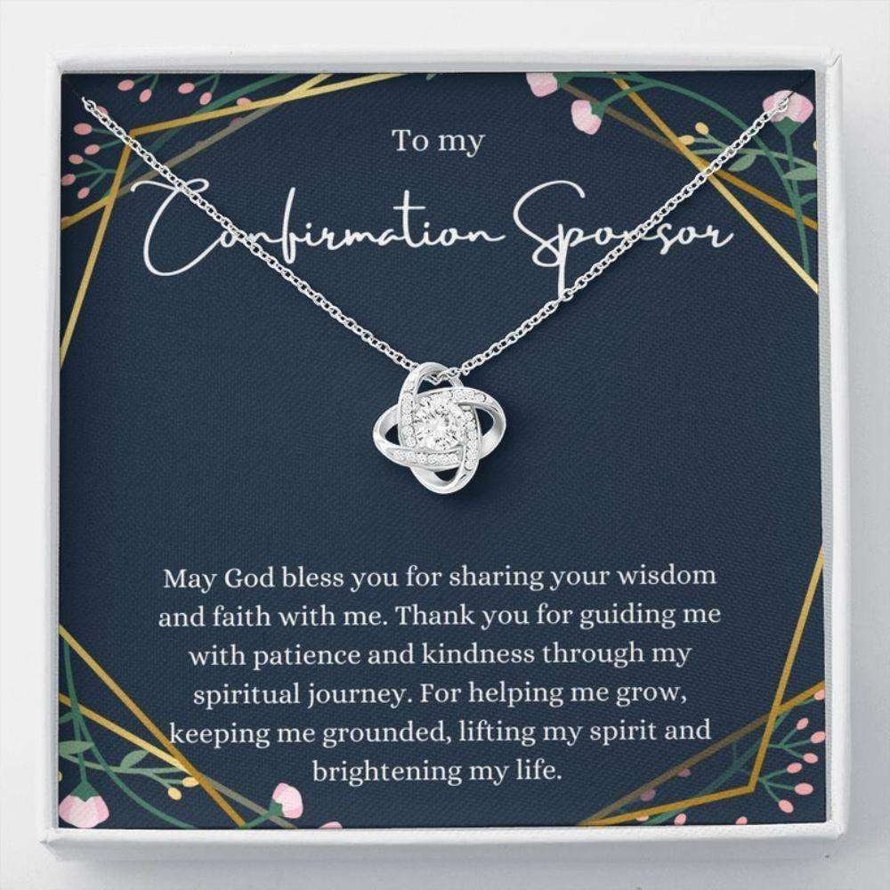 Sponsor Confirmation Necklace, Confirmation Sponsor Gift For Women Gifts For Sponsors Religious Thank You Gift Rakva