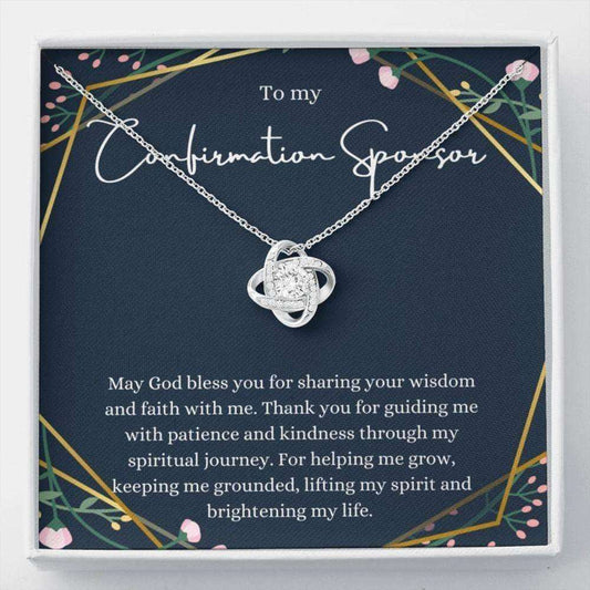Sponsor Confirmation Necklace, Confirmation Sponsor Gift For Women Gifts For Sponsors Religious Thank You Gift Rakva