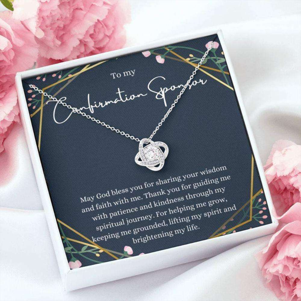 Sponsor Confirmation Necklace, Confirmation Sponsor Gift For Women Gifts For Sponsors Religious Thank You Gift Rakva