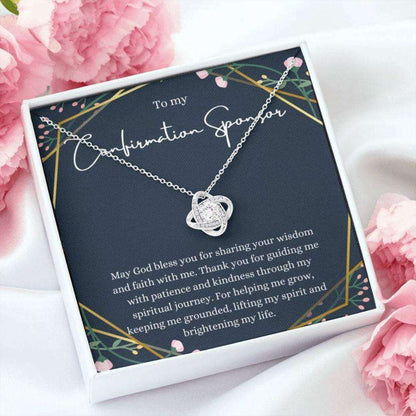 Sponsor Confirmation Necklace, Confirmation Sponsor Gift For Women Gifts For Sponsors Religious Thank You Gift Rakva