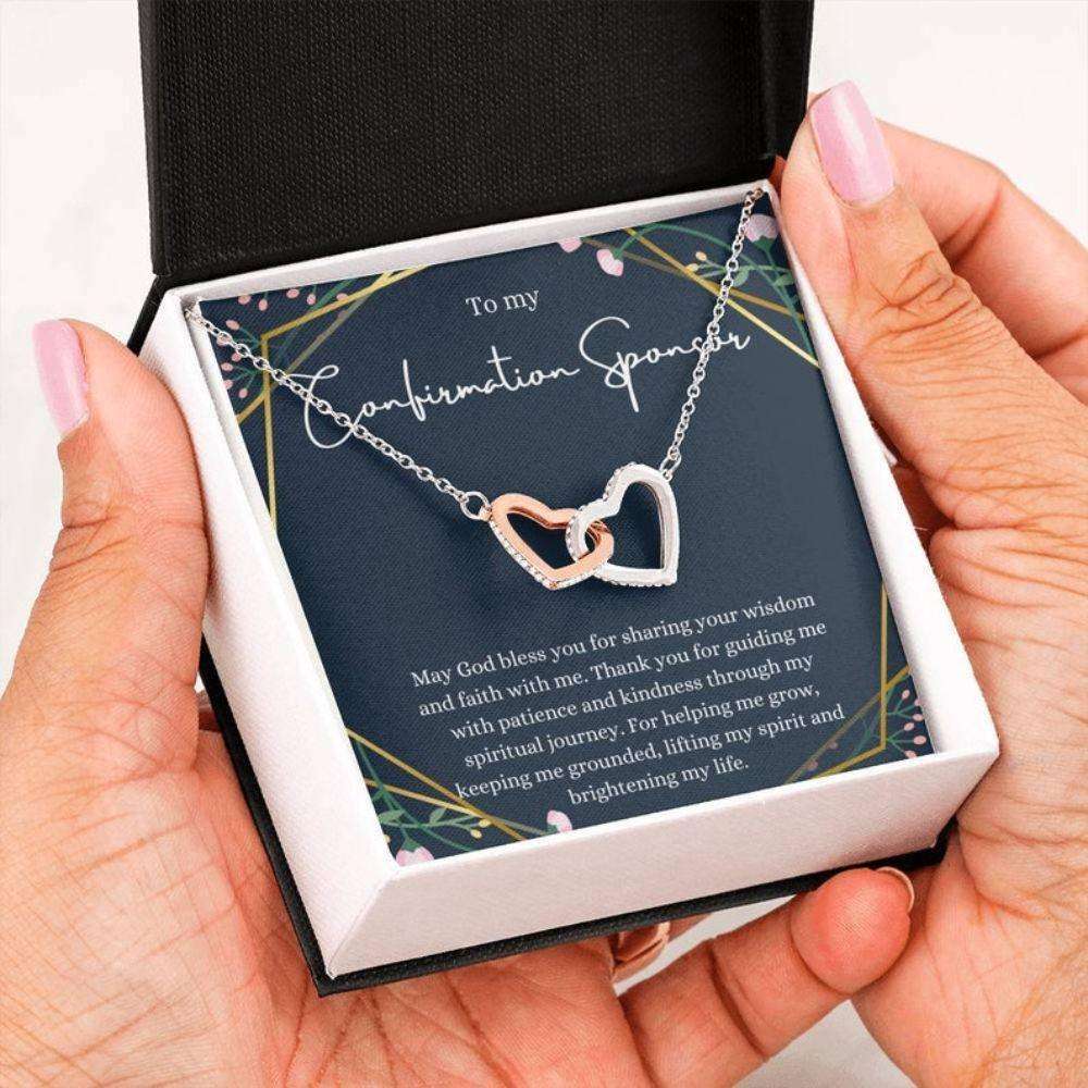 Sponsor Confirmation Necklace, Confirmation Sponsor Gift For Women Gifts For Sponsors Religious Thank You Gift Rakva