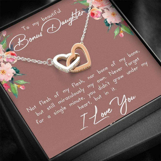 Stepdaughter Necklace, Bonus Daughter Gifts, Birthday Necklace Gift, Gift For Stepdaughter , Stepdaughter Necklace, Sentimental Gifts For Stepdaughter Dughter's Day Rakva