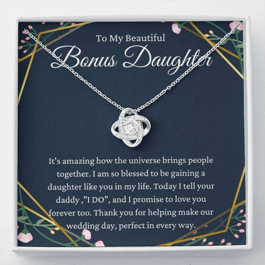Stepdaughter Necklace, Daughter Of The Groom Gift Necklace, To Stepdaughter Bonus Daughter Gift On Wedding Day Gifts For Daughter Rakva