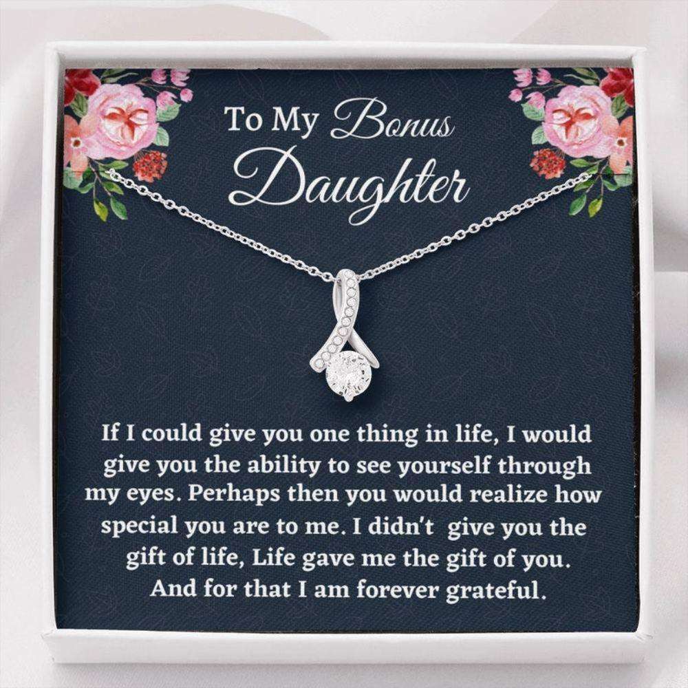 Stepdaughter Necklace, Gift For Stepdaughter, Bonus Daughter Gift, Necklace Birthday Gift From Stepmom Present For Stepdaughter Dughter's Day Rakva