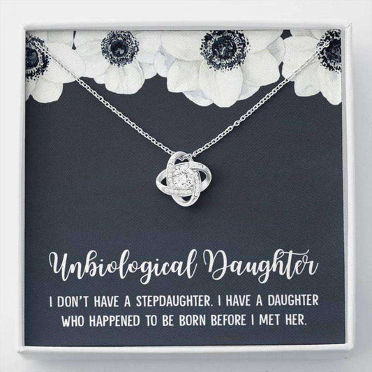 Stepdaughter Necklace, Unbiological Daughter Bonus Daughter Stepdaughter Necklace Gifts Dughter's Day Rakva
