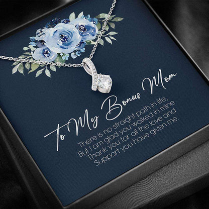 Stepmom Necklace, Gift For Stepmom “ Bonus Mom Necklace Gift Box “ Alluring Necklace Gifts for Mother (Mom) Rakva