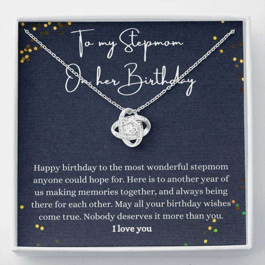 Stepmom Necklace, Happy Birthday Stepmom Necklace Gift, Gift For Stepmother Bonus Mom Birthday Gifts for Mother (Mom) Rakva