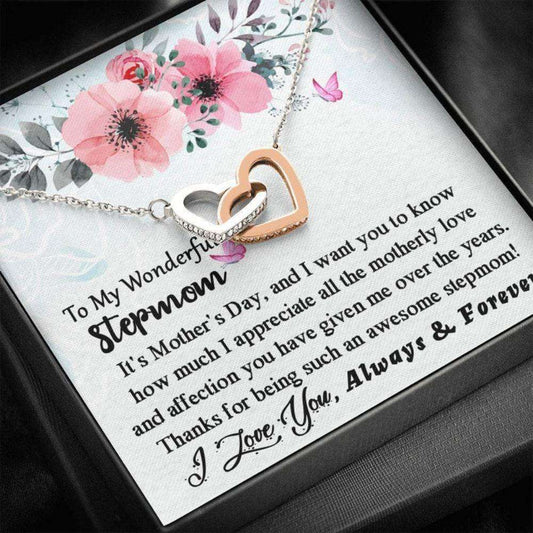 Stepmom Necklace, Stepmom Necklace Gifts, Thoughtful Gift For Bonus Mom From Step Daughter Step Son Gifts For Daughter Rakva