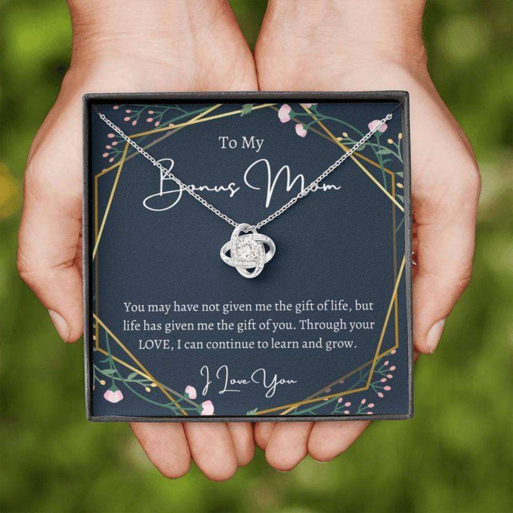 Stepmom Necklace, To My Bonus Mom Necklace, The Gift Of You, Gift For Stepmom Gift From Bride Gifts for Mother (Mom) Rakva