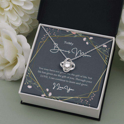 Stepmom Necklace, To My Bonus Mom Necklace, The Gift Of You, Gift For Stepmom Gift From Bride Love Knot Necklace Gifts for Mother (Mom) Rakva