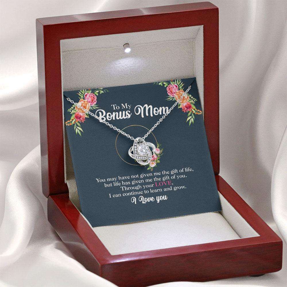Stepmom Necklace, To My Bonus Mom, The Gift Of You, Bonus Mom Gift, Bonus Mom Necklace, Stepmom Gift From Bride, Step Mom Gift, Stepmom Custom Necklace Gifts for Mother (Mom) Rakva