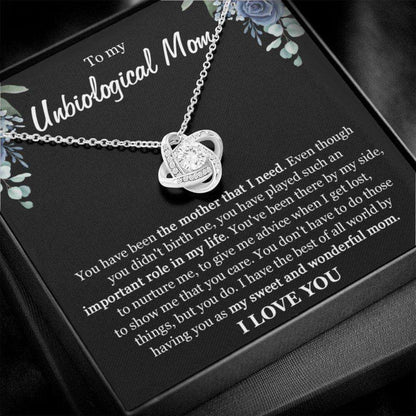 Stepmom Necklace, Unbiological Mom Necklace, Sentimental Gift For Bonus Mom, Adopted Mom Gift For Mother’S Day, Appreciation Gift For Unbiological Mom Rakva