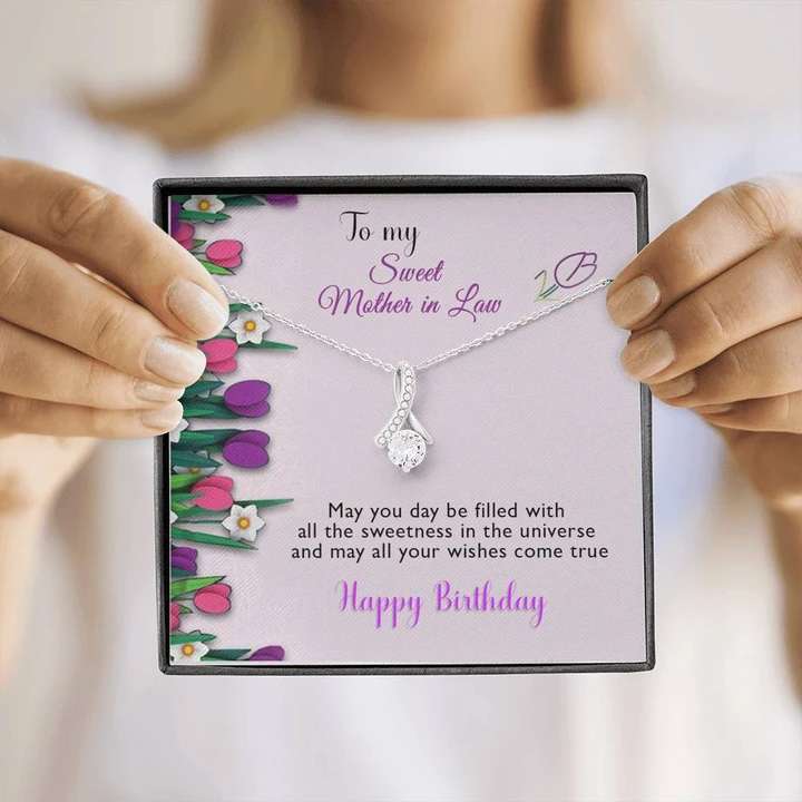 Surprise Birthday Gift For Mother-In-Law - 925 Sterling Silver Pendant Gifts for Mother In Law Rakva