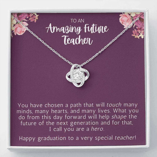 Teacher Graduation Gift For Daughter From Mom, Necklace For Future Teacher Gifts For Daughter Rakva