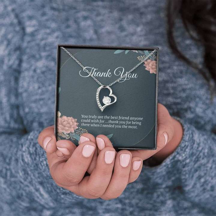 Thank You Gift For Best Friend Girl- 925 Sterling Silver Pendant Gifts For Friend Rakva