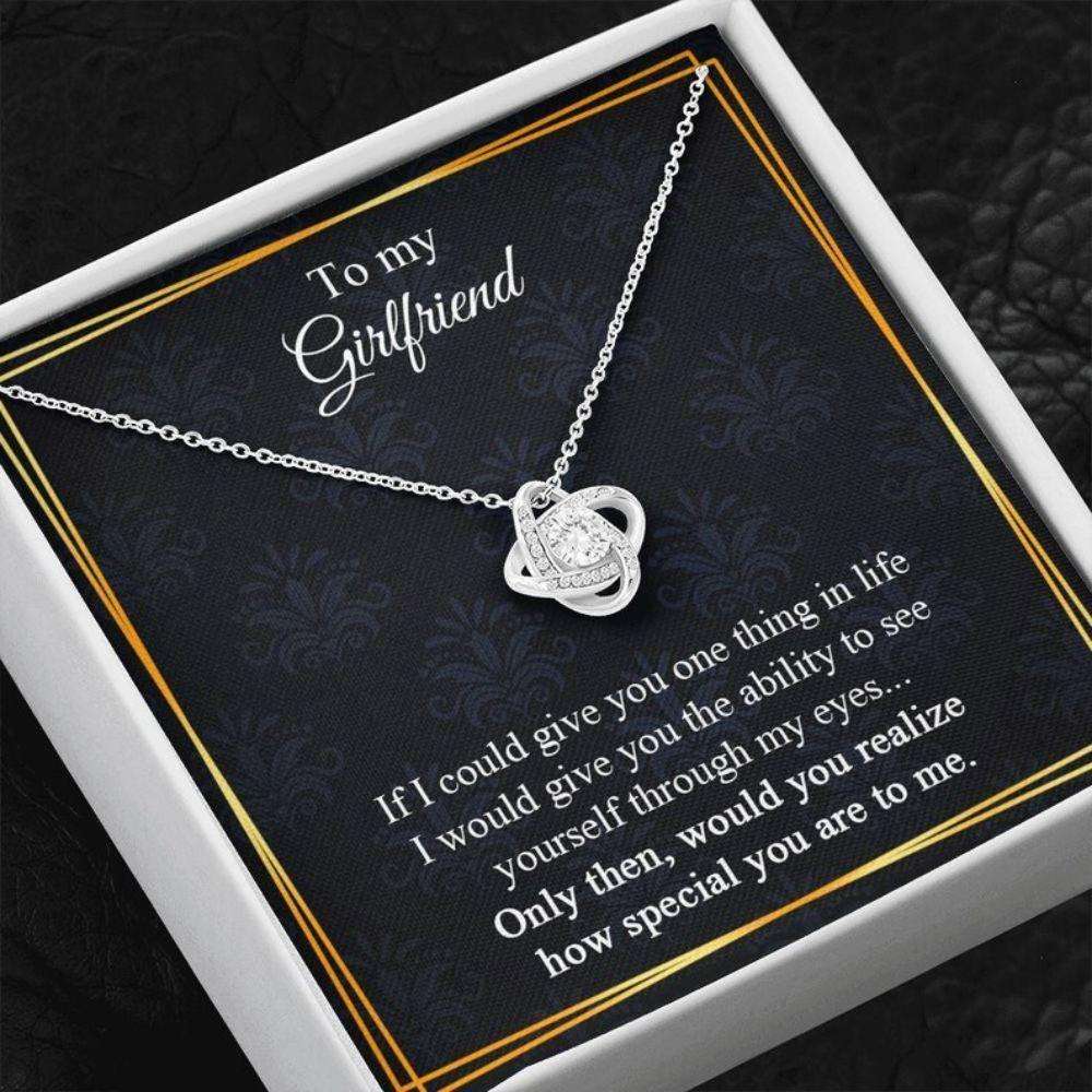To My Girlfriend Gift Necklace, Gift For Her, Valentine-925 Sterling Silver Pendant Gifts For Friend Rakva