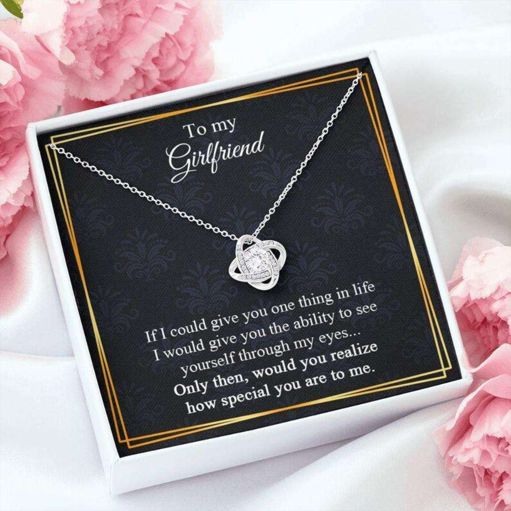 To My Girlfriend Gift Necklace, Gift For Her, Valentine-925 Sterling Silver Pendant Gifts For Friend Rakva
