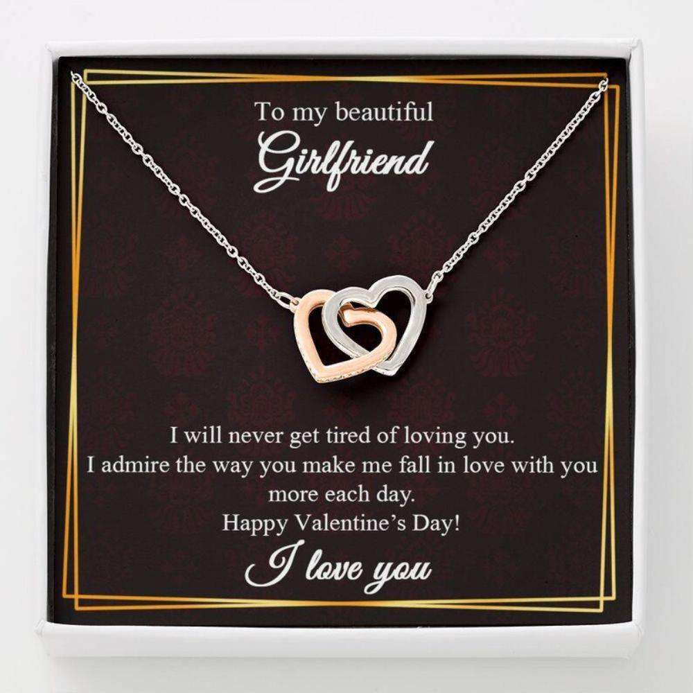 To My Girlfriend Gift Necklace,Valentine Gift For Her-925 Sterling Silver Pendant Gifts For Friend Rakva