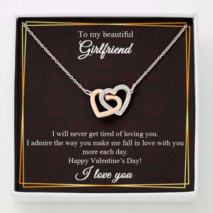 To My Girlfriend Gift Necklace,Valentine Gift For Her-925 Sterling Silver Pendant Gifts For Friend Rakva