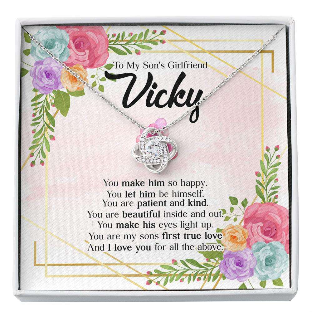 To My Son’S Girlfriend Necklace, Sons Girlfriend Gift, Gift For Son’S Girlfriend, Son’S Girlfriends Birthday Custom Necklace Rakva