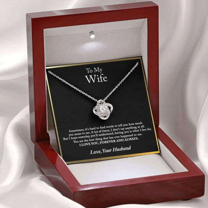 To My Wife Anniversary Necklace Gift For Wife Valentines Day - 925 Sterling Silver Pendant For Karwa Chauth Rakva