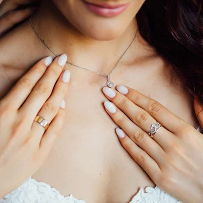 Unique Wedding Anniversary Gift For Wife - 925 Sterling Silver Pendant For Karwa Chauth Rakva