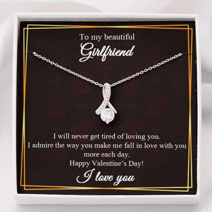 Valentine Gift To My Girlfriend Necklace, Gift For Her - 925 Sterling Silver Pendant Gifts For Friend Rakva